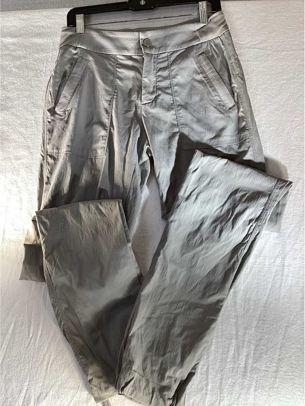 Athleta Trekkie Hike Pant Women Size 4T Birch Grey Stretch Hiking 210531